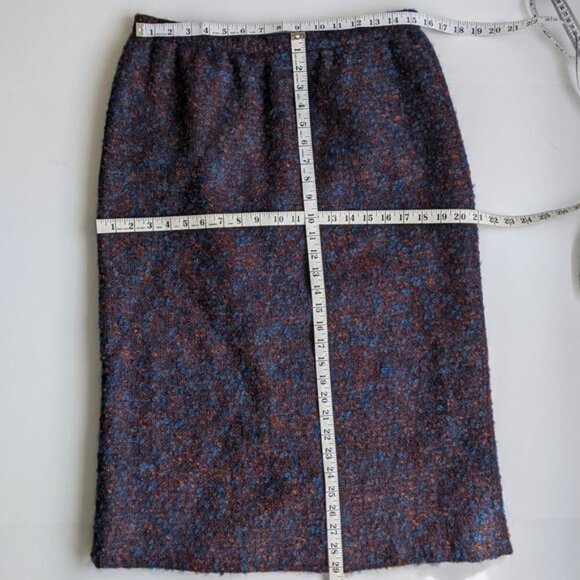 Vintage Curly Wool Classic Skirt Suit Tag 16 Waist 30" Chest 40" Union Label - Picture 6 of 13